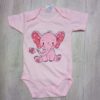 body roz din bumbac model"elefantel" 3-12 luni